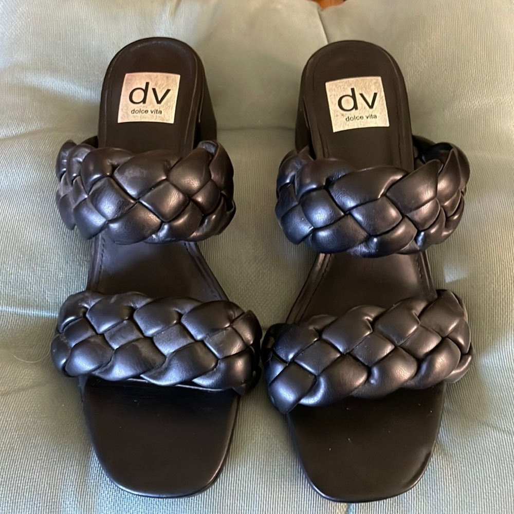 Women’s Black Dolce Vita Heeled Sandals Size 8.5 NEW
